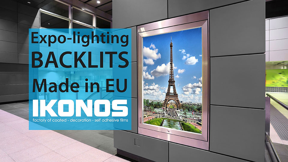 Ikonos backlits for professional expo-lighting - wide format printing