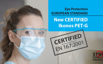 Eye protection standard and certified Ikonos PET-G
