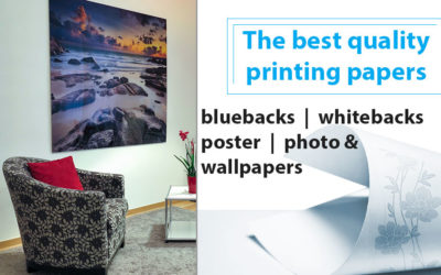 Paper printing media for wide format plotters