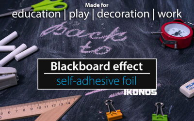 The blackboard effect foil – the usefulness with decorative touch