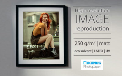 The new matte photo paper for high-quality image reproduction for lfp