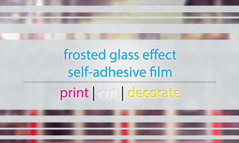 The frosted glass effect foil is all you need to decorate your front