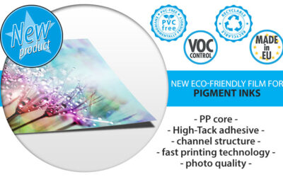 New PVC-free self adhesive film for pigment inks